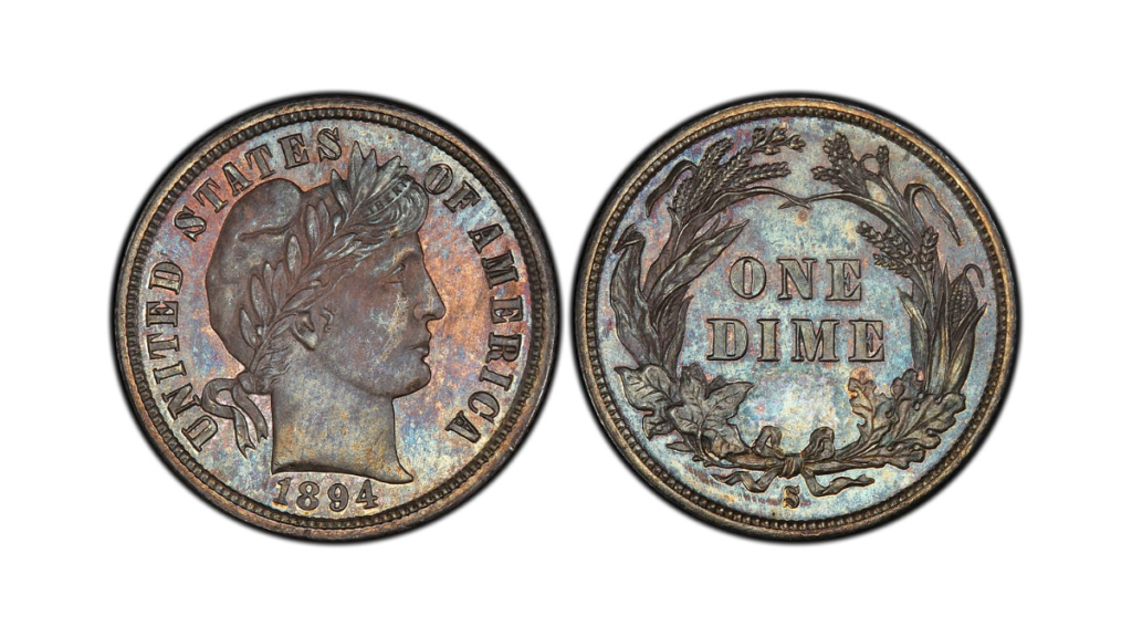  The Legendary 1894-S Barber Dime