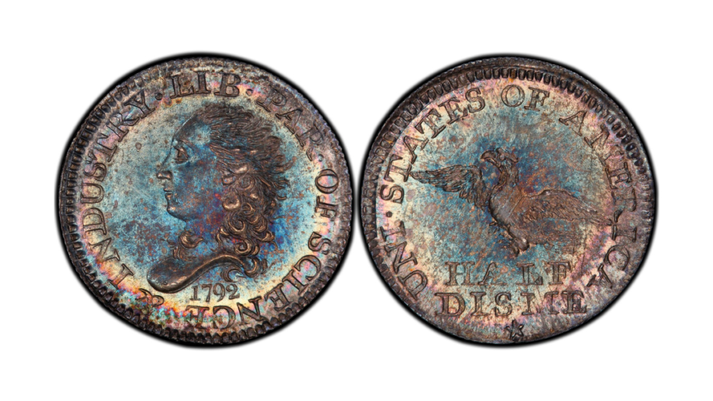 4. 1792 MS68 Bust Half Dime (Disme)