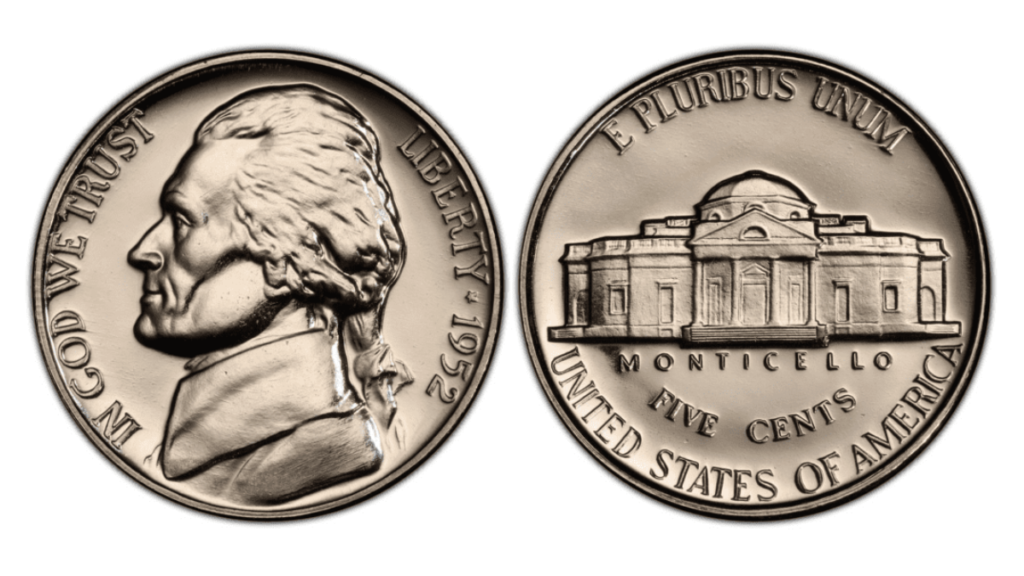 1952 Jefferson Nickel Varieties and Their Differences