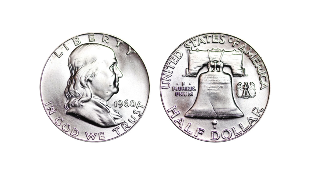  1960 Ben Franklin Half Dollar