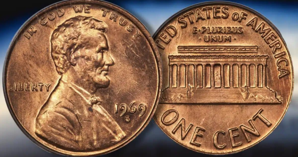 1969-S Lincoln Cent – Doubled Die Obverse