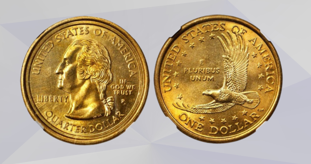 2000-P Sacagawea Dollar and Washington Quarter Mule