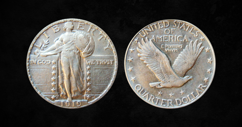 1919-S Full Head Standing Liberty Quarter