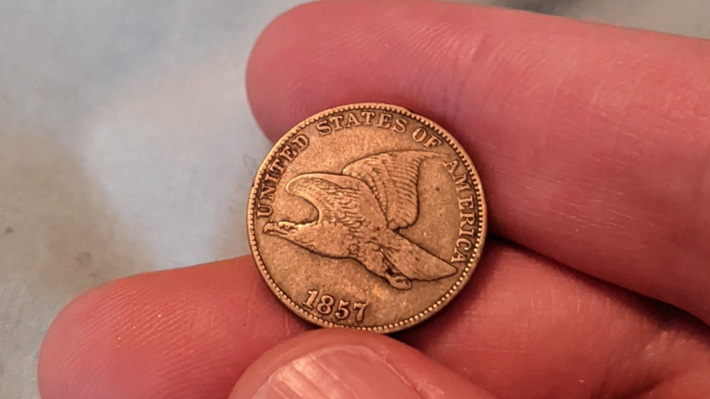 6. The 1857 Flying Eagle Penny