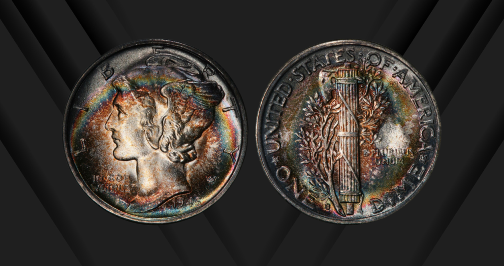 1945-S Mercury Dime – Micro S Full Band