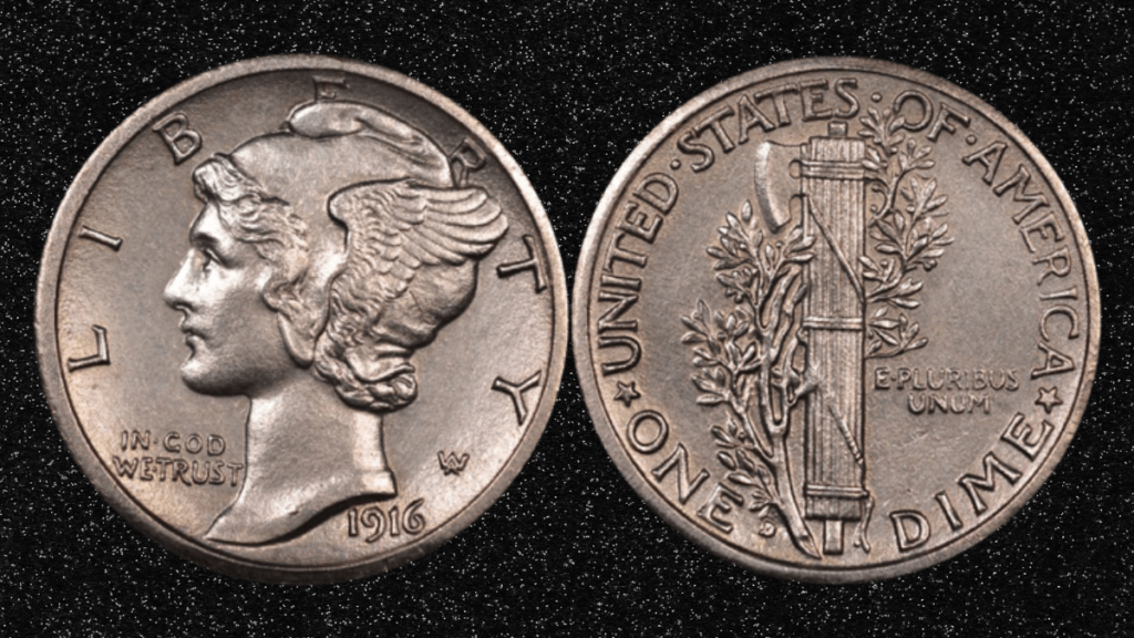 2. 1916-D Mercury Dime