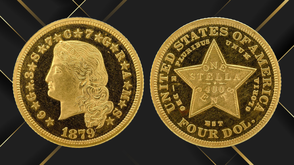 5. 1879 $4 Gold Stella