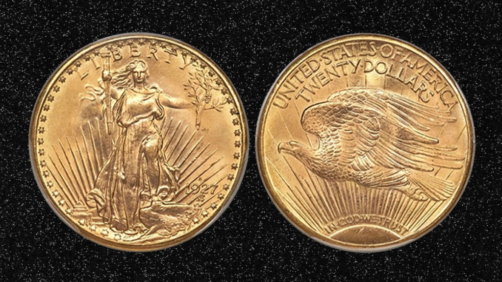 7. 1927-D Saint-Gaudens Double Eagle