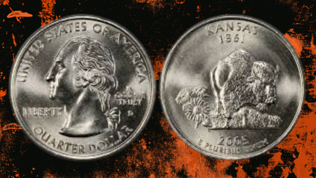 14. 2005 Kansas “In God We Rust” State Quarter