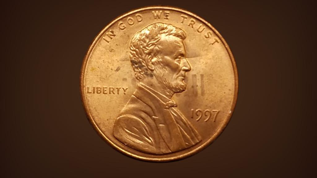 9. 1997 Double-Ear Lincoln Penny