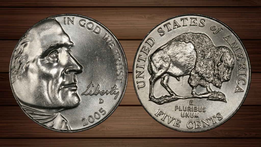 11. 2005 Speared Bison Jefferson Nickel