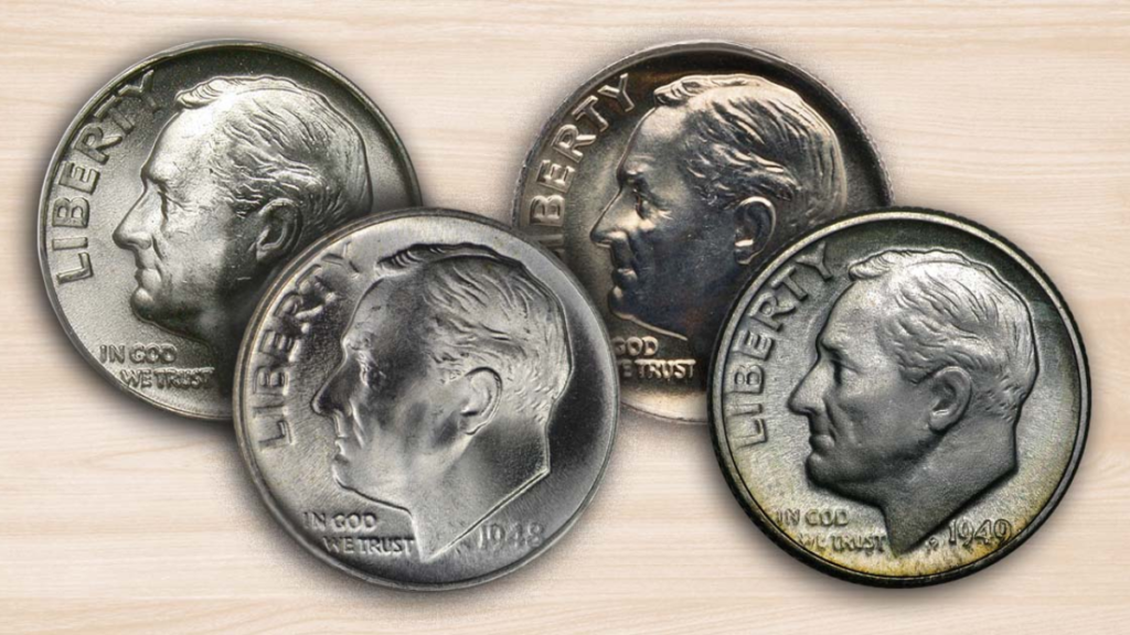 Varieties of the 1960 Roosevelt Dime