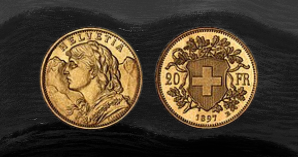 Swiss Gold 20 Francs Vreneli (1897-1949)