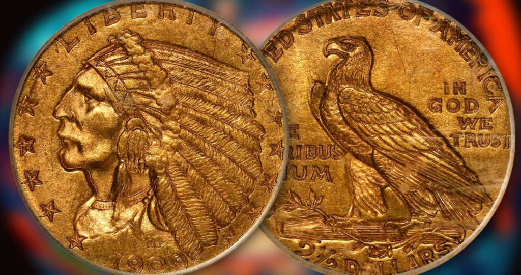 Gold Indian Head Quarter Eagle (1908-1929)