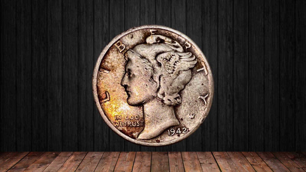 1942/1 Overdated Mercury Dime with Full Bands